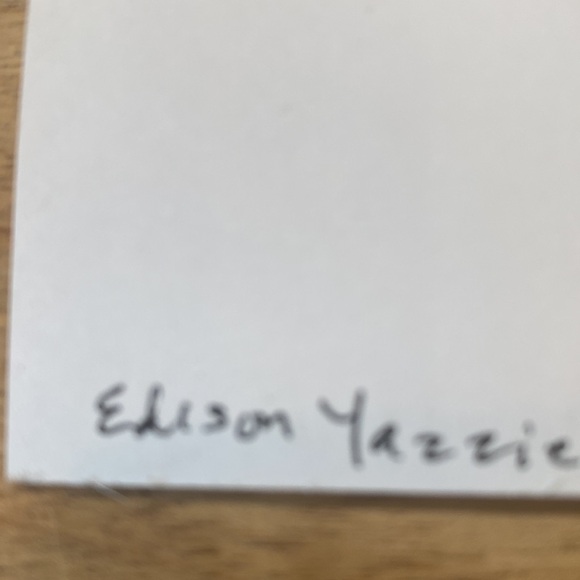 Native American turquoise/coral inlaid earrings 🌺signed - Picture 3 of 5